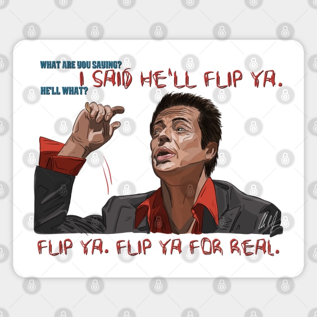 Usual Suspects: Flip Ya For Real Magnet by 51Deesigns